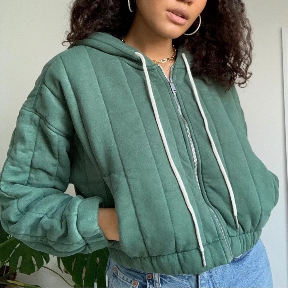 Urban Outfitters Khloe Quilted Hooded Jacket